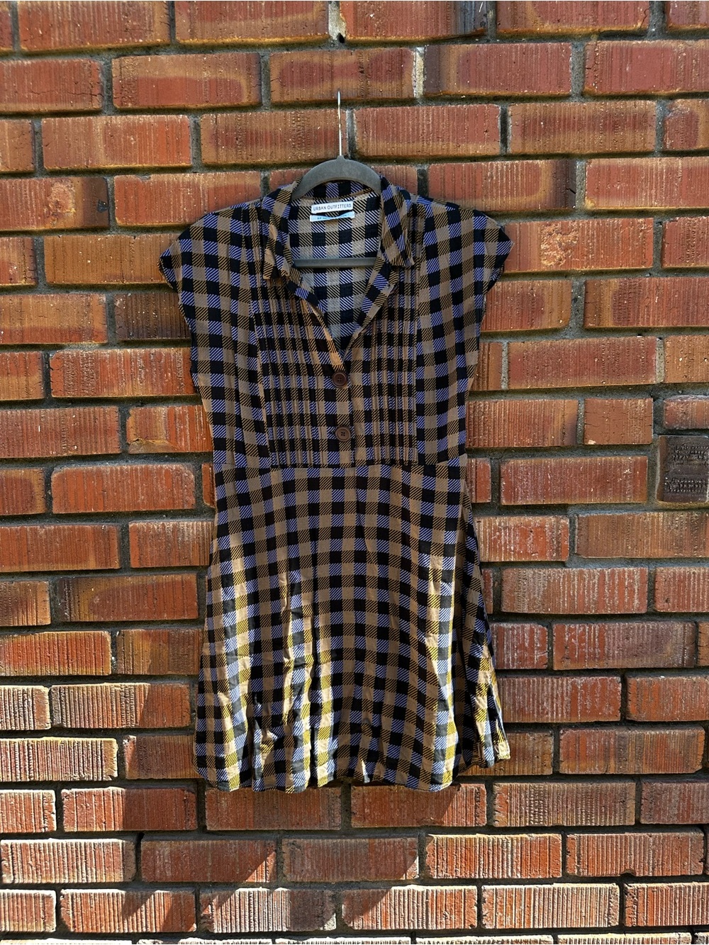 Urban Outfitters Plaid Mini Dress S Game Day Tailgate Fall Y2K